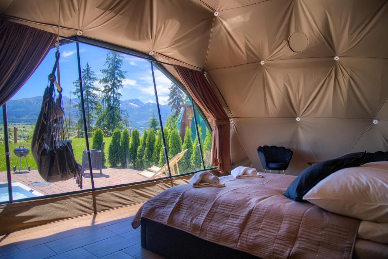 ホテル Peak Glamp & Jacuzzi ザコパネ エクステリア 写真