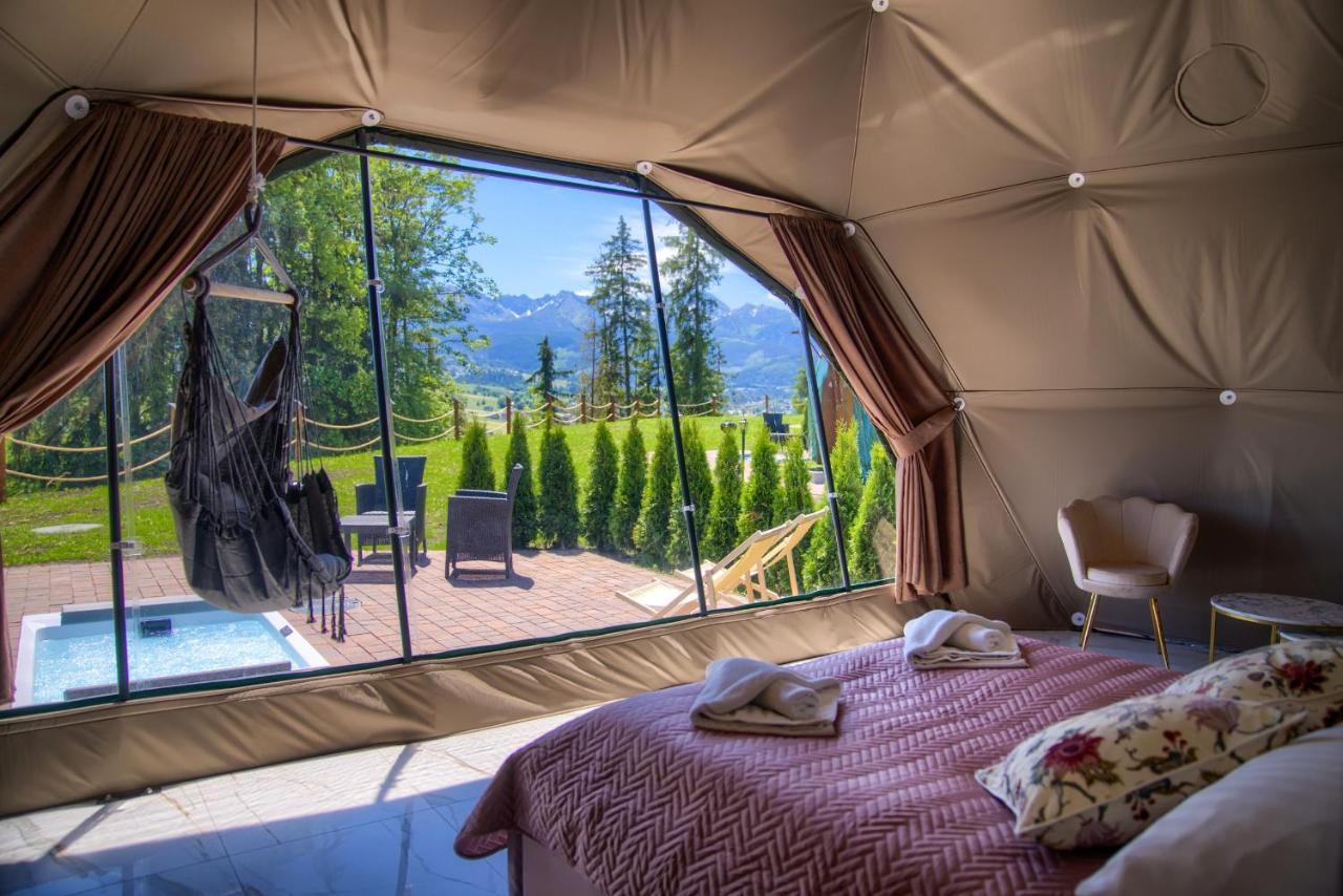 ホテル Peak Glamp & Jacuzzi ザコパネ エクステリア 写真
