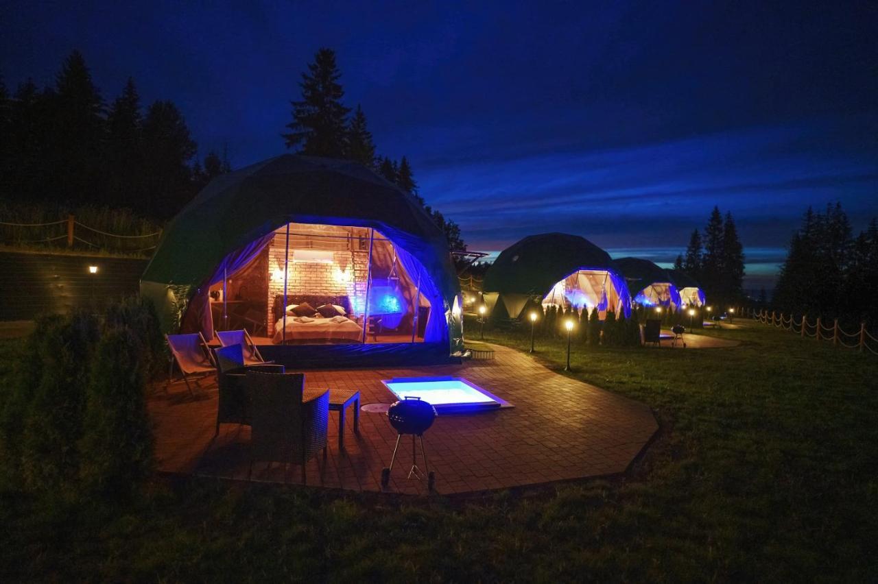 ホテル Peak Glamp & Jacuzzi ザコパネ エクステリア 写真